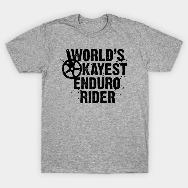 World's Okayest Enduro Rider T-Shirt by andantino